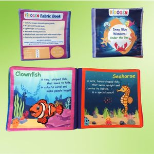 Kit de aprendizaje Kidogen Junior KG y UKG (4–5 años) Pensamiento crítico |   Aprendizaje a través del juego |   Libros de tela + Tarjetas didácticas + Pegatinas B - Product Image 2