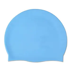 قبعات سباحة من اللاتكس بلون واحد 60 جرام مقاس واحد يناسب معظم قبعات السباحة المقاومة للماء الداخلية والخارجية