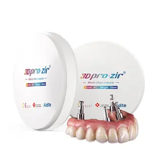 מעבדת שיניים עזר מלא כתר קרמי זירקוניה חומר סופרפקטי Zir שיניים בלוקים 3Dpro זירקוניה