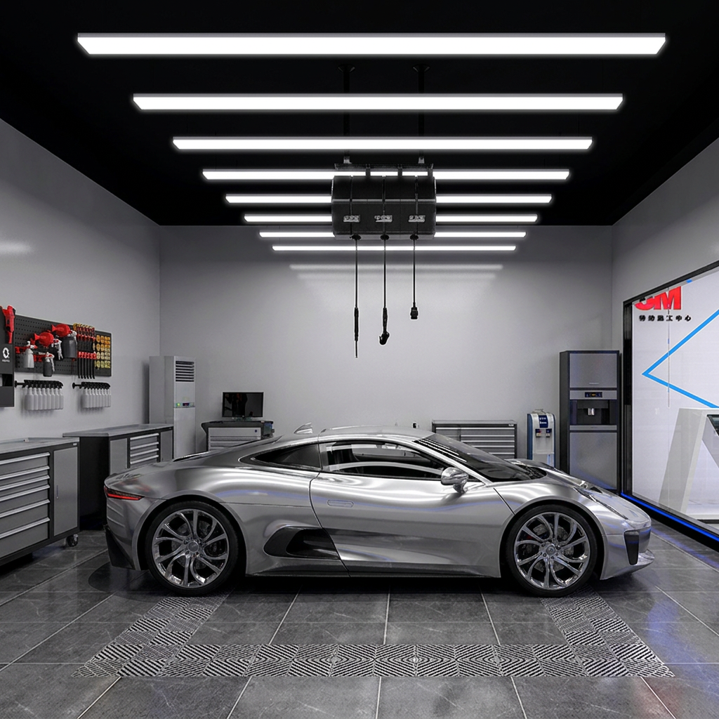 High Quality ZG/A40 IP44 LED Cold White Working Light for Car Care Detailing Workshop & Car Wash Station Lighting