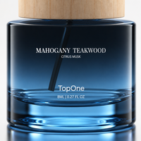Diffuseur de parfum pour voiture haut de gamme 8ml, bois de teck mahogany, parfum longue durée, flacon d'huile essentielle en verre épais anti-fuite