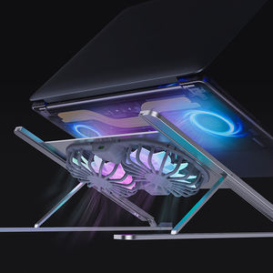 Boneruy oem סגסוגת אלומיניום מתכווננת לוח נייד & קירור מחשב נייד לעמוד כפול usb כפול Um סיטונאי - Product Image 4