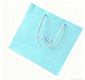 Custom Design Gold Foil Printed <b>Gift</b> Packaging Beauty Colorful Paper <b>Bag</b> with Rope - Product Image 2