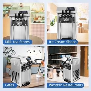 SIHAO Pre-cooling Commercial Ice <strong>Cream</strong> <strong>Maker</strong> A126 Ice <strong>Cream</strong> Machine Soft Serve Machine Portable Big Capacity Ice <strong>Cream</strong> Machine - Product Image 6