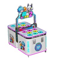 Machine d'arcade Whack-a-Mole à monnayeur pour 2 joueurs, jeu de frappe au marteau pour enfants, idéale pour les lieux de divertissement intérieurs, version anglaise, vente en gros