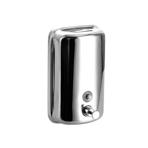 Dispensador de Jabón de Acero Inoxidable 304, Montado en Pared, Diseño Minimalista, Manual, Contenedor de Jabón Líquido - Product Image 1
