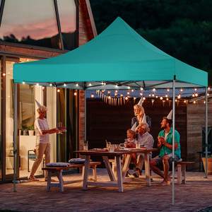 Altıgen çelik katlanır <span class=keywords><strong>Gazebo</strong></span> rüzgar geçirmez Pop-Up gölgelik çadır kapalı etkinlikler taraflar reklam promosyonlar hediyeler için PVC kapak ile - Product Image 5