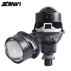 Phare à lentille de projecteur LED automatique Sanvi S5-1 54W 58W 6000K sans perte 12V, faisceau haut et bas, lumière à lentille Bi-LED - Product Image 2