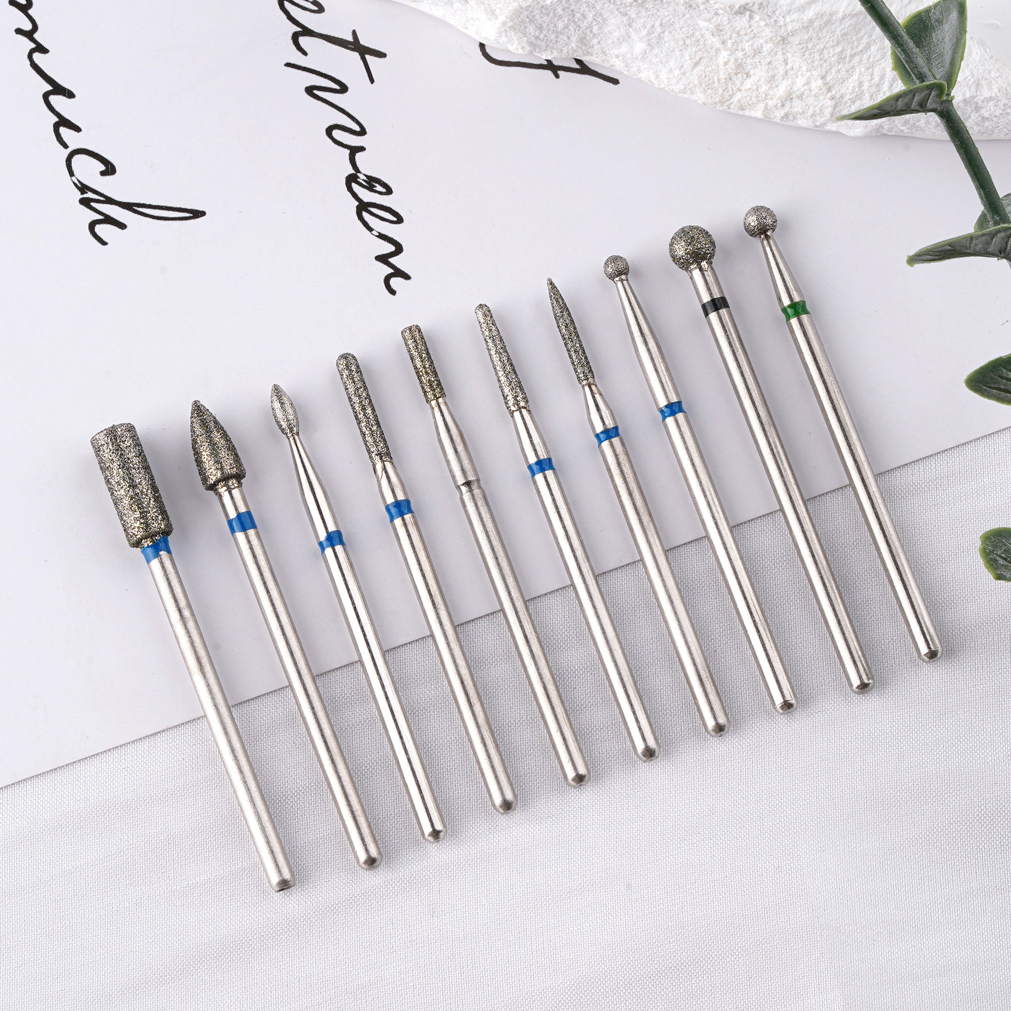 Diamond nail drill bit set 3