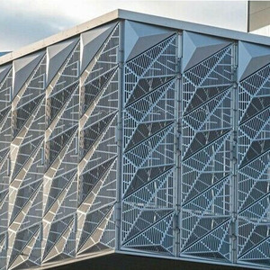 Mur-rideau 3d personnalisé panneau en aluminium façade bâtiment revêtement extérieur profilé en aluminium panneau perforé ignifuge - Product Image 5