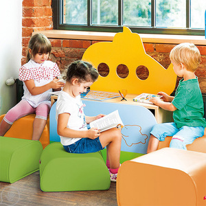 Ensemble de 2 tabourets pour enfants en mousse souple, jouet sensoriel pour l'éducation précoce et la maternelle - Product Image 3