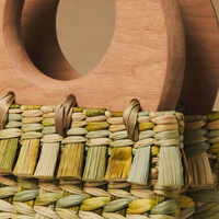 Sac à main pour femmes Eco 2026 Pochette naturelle 3D Designer Raffia Mini carré Cadeau Rangement Shopping en plein air Sac de voyage pour femmes