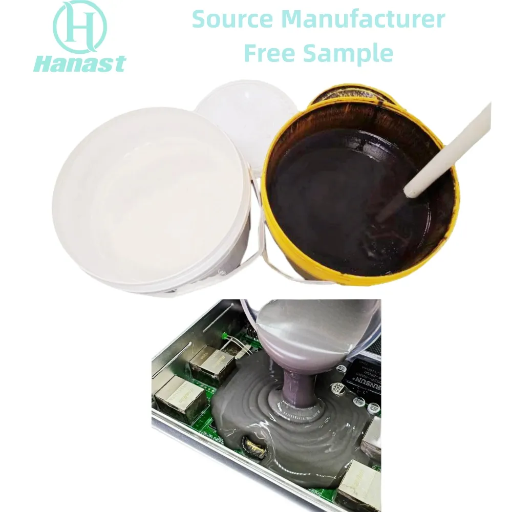 Vloeibare Rtv2 Elektronische Potting Siliconenrubber Voor Voedingsmodule En Regelmodule Potting Voor Printplaat De Silicona