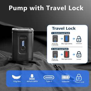 ערכת תיק לדחיסת נסיעות באיכות גבוהה עמיד משקל 1pc + משאבה שטח לשאוב שקיות דחיסה ואקום - Product Image 3