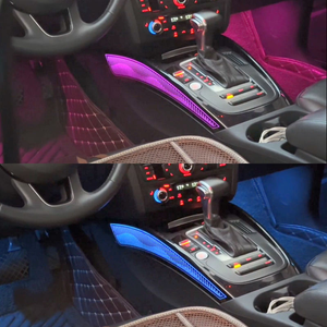 ชุดไฟ Ambient Light สำหรับ Audi A4 B8 ปี 2009-2016 แบบไดนามิก 27 ดวง LED พร้อมฝาครอบลำโพงทรงอานม้า แบบ 1:1 สำหรับเปลี่ยนแทนของเดิม ติดตั้งง่ายแบบ Plug&<span class=keywords><strong>Play</strong></span> - Product Image 4