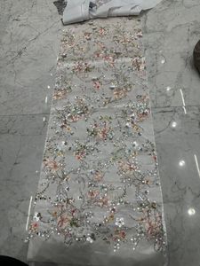 Tela de red de cuentas hechas a mano importadas de primera calidad, Material de diseñador suave elegante para trajes de moda, vestidos y Alta Costura moderna 2025 - Product Image 2