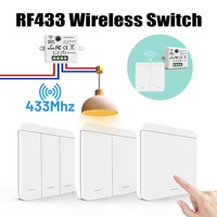 Module de relais intelligent double mode WiFi RF433 OEM Tuya sans fil 10A AC85-240V