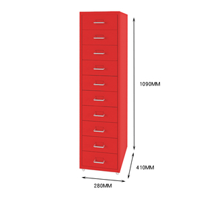 2025 Bureau Grande Capacité 10 Étage Tiroir Couleur Vertical Mobile Armoires De Stockage De Fichiers En Acier - Product Image 5