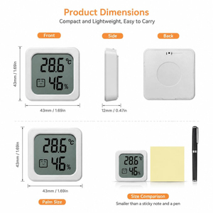 Mini Digital Room Home Thermometer LCD Digital Temperature Sensor <b>Humidity</b> <b>Meter</b> Thermometer - Product Image 3