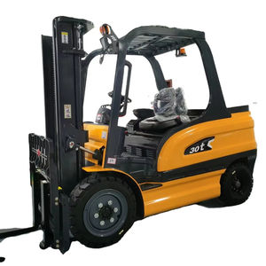 Venta caliente 1,5/2/2.5/3/5Ton Carretilla elevadora eléctrica <span class=keywords><strong>Motor</strong></span> de CA de 4 ruedas con neumáticos sólidos y cabina Certificación CE en promoción - Product Image 1