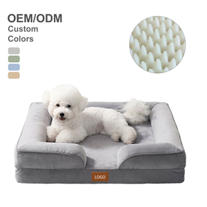 Camas para Perros Grandes de Espuma Ortopédica de Lujo, Lavables, Camas para Mascotas y Gatos, Venta al por Mayor - Product Image 1