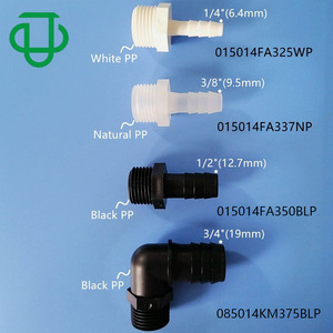 Jiyou 1/2Npt Threaded Barbed Connector For Rubber Hose Pipe 4-<b>13mm</b> Gas Liquid Pipeline Fitting - Product Image 3