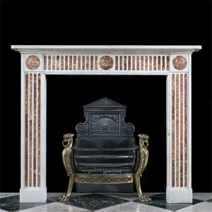 Art Deco Marble <strong>Fireplace</strong> Marble <strong>Fireplace</strong> <strong>Tv</strong> <strong>Unit</strong> Design Free Standing Marble <strong>Fireplaces</strong> Mantel - Product Image 2