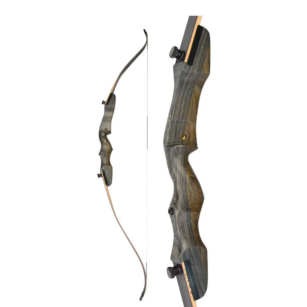 XINA 60" Archery Recurve Bow Takedown Recurve Bow 18-40 lbs Wooden Bow Riser for Hunting Target ShootingKit for Beginner Adult