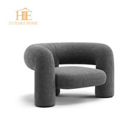 Canapé italien Clouds en velours rose, confortable et moelleux, style minimaliste, luxe léger, pour salon, chambre à coucher, design créatif