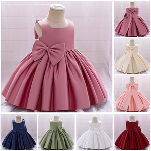 Nuovo Abito da Festa in Raso alla Moda per Bambine, Vestito Boutique Floreale in <span class=keywords><strong>Cotone</strong></span> e <span class=keywords><strong>Lino</strong></span> per Neonati, Fornitura ODM Prodotta in Cina - Product Image 6