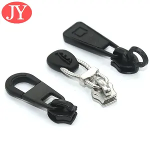 5# Metal Zipper Head Zip TPU Slider Zipper Pull Custom Slider PVC Zipper Pull For Backpack