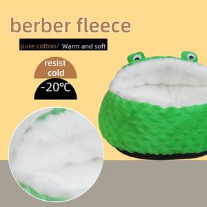 Alle Seizoenen <span class=keywords><strong>Eco</strong></span>-Vriendelijke Katoenvezel Cartoon Kat <span class=keywords><strong>Bed</strong></span> Grot Opvouwbaar Wasbaar Semi-Gesloten Hond & Kat Mode Modern - Product Image 2