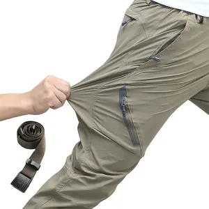 LH กางเกงยุทธวิธีกันน้ำมีกระเป๋าหลายช่องสำหรับผู้ชาย,กางเกงสำหรับนักสู้เดินป่าล่าสัตว์กางเกงทำงานคาร์โก้สำหรับผู้ชาย