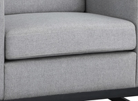 Chaise pivotante de luxe en acier inoxydable, meuble de salon en tissu, mobilier capri, canapé d'hôtel, bras en velours, nouveau Design moderne