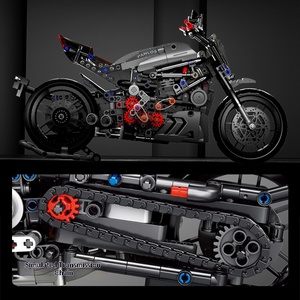 Panlos 672002 Du Kadi <span class=keywords><strong>Demon</strong></span> King Moto de Course Modèle de Jouet en Blocs de Construction à Petites Particules - Product Image 3