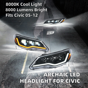 ไฟหน้า LED 12V ใหม่ 8000 ลูเมนส์ 8000K สำหรับรถยนต์ FD FD1 FD2 FD3 ปี 2005-2012 ซีดาน และ Acura CSX รุ่นที่ 8 - Product Image 2