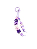 Porte-clés personnalisé avec perles lettres, pendentif de sac fait main en corde tressée DIY