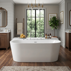 อ่างน้ำวนอะคริลิกคุณภาพสูง ดีไซน์หรูหราทันสมัย ผลิตในเวียดนาม รับผลิตแบบ OEM/ODM รับประกัน 2 ปี สีเงางาม - Product Image 2