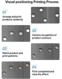 Impresora de inyección de tinta UV RICOH GEN6 automática Jucolor con línea de montaje de cabezal CCD industria transportadora UV nueva condición - Product Image 3