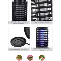 Nouveau Intérieur 1W UV LED Électronique Insectes Tueur Fly Bug Zapper Moustique Tueur Lampe
