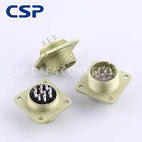 Connecteur cylindrique PCM 4-50 broches, fiche compacte à verrouillage par poussée pour l'électronique de précision