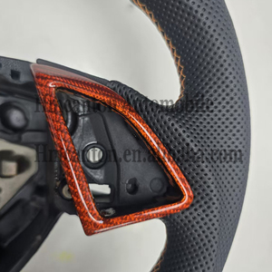 Hot New Product Carbon Fibre Perforated Leather Steering <b>Wheel</b> for Chevrolet Camaro Car Steering <b>Wheel</b> - Product Image 5