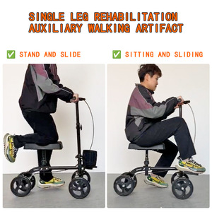 Single-Leg Ankle Support <b>Chair</b> Height Adjustable Easy Operation Durable Light Weight Walking Aid for Fractured Legs <b>Mobility</b> - Product Image 3