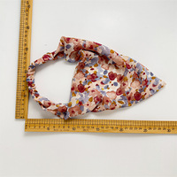 Bandana Segitiga Boho, Ikat Kepala Elastis Anti Selip, Turban Lucu, Aksesoris Rambut Bermotif Bunga
