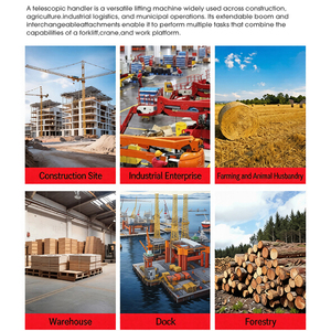 <span class=keywords><strong>Chinese</strong></span> geleverde CE-certificaten 7m 10m 14m verreiker telescopische handler heftruck met steunpoten - Product Image 6