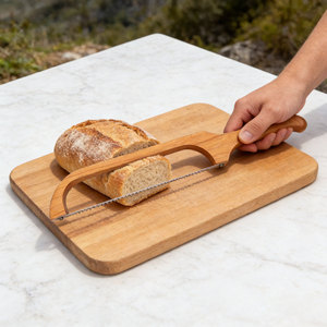 Cortador <span class=keywords><strong>de</strong></span> Pan Manual <span class=keywords><strong>de</strong></span> Madera Premium para Pan Casero, Herramientas y Accesorios para Hornear, Juego <span class=keywords><strong>de</strong></span> Cuchillos <span class=keywords><strong>de</strong></span> Madera - Product Image 5