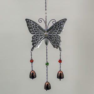 Butterfly Wind <strong>Chimes</strong> Small Metal Garden Solar Garden Butterfly Wind <strong>Chime</strong> Light For Garden Yard Patio Hanging Decoration Gift - Product Image 3