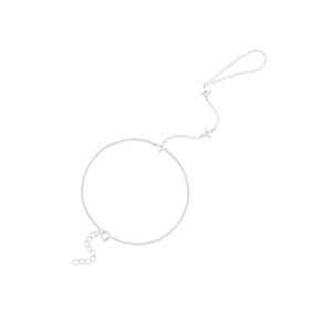 Personalizado S925 <span class=keywords><strong>plata</strong></span> esterlina apilado enlace muñeca cadena CZ flor dedo anillo mano cadena para mujeres moda esclavo pulseras - Product Image 5