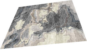 Alfombra de Lana Anudada a Mano, Diseño Floral Moderno, Premium, Personalizada, de Pelo Alto, Rectangular, Ecológica, Antideslizante e Impermeable - Product Image 6