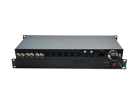 Convertisseur BNC vers Fiber 12G SDI de qualité broadcast professionnelle avec émetteur et récepteur audio XLR